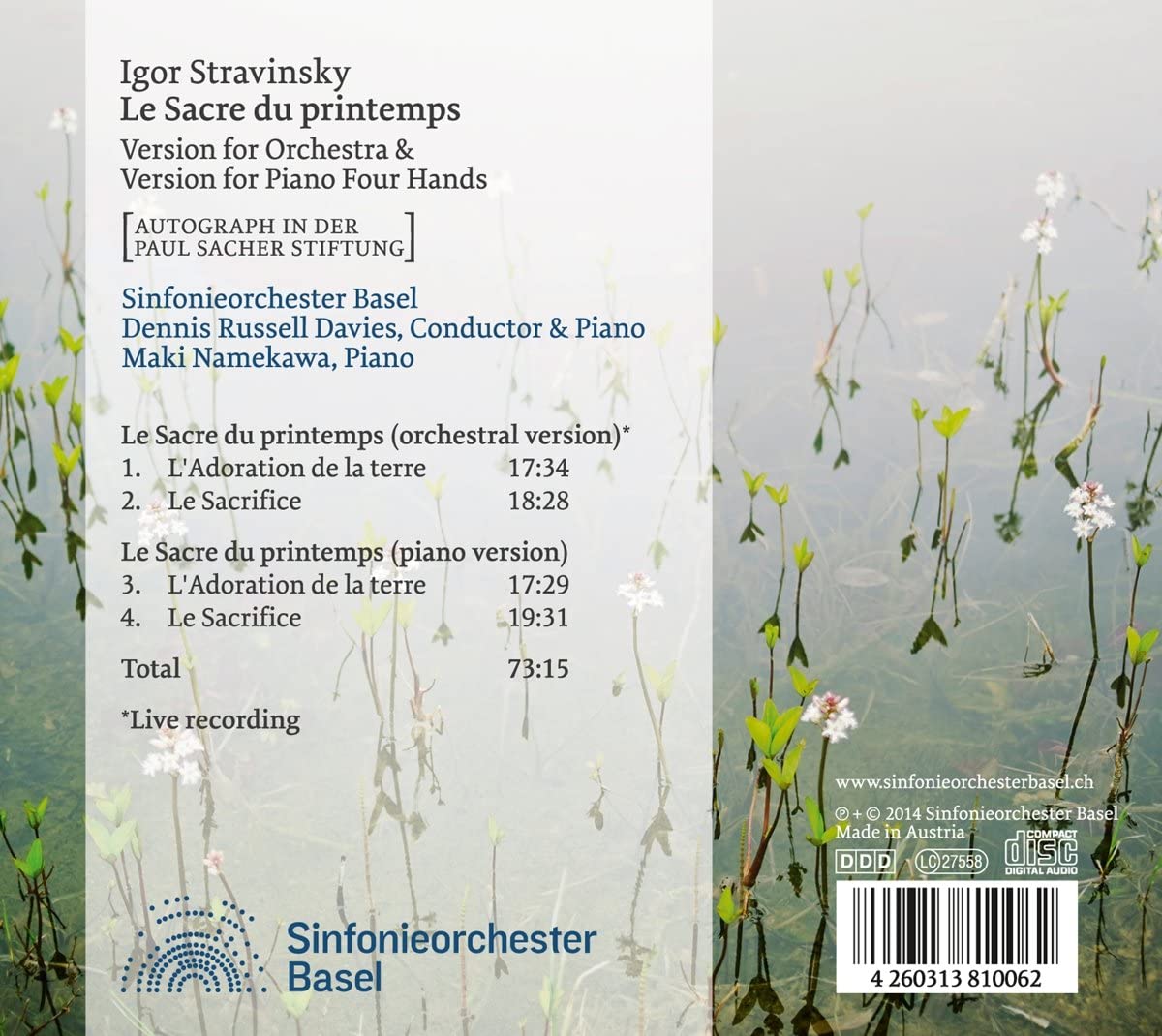 Stravinsky: Sacre du printemps - Version for Orchestra & Version for Piano Four Hands - slide-1