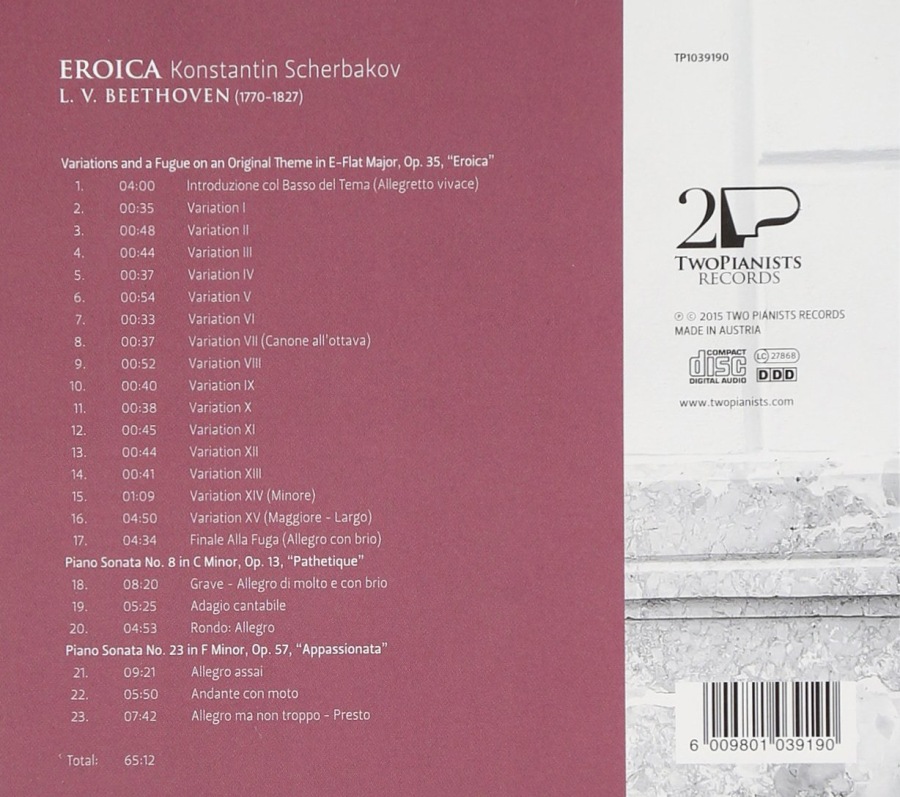 Beethoven: Eroica Variations; Sonatas Pathetique & Appassionata - slide-1