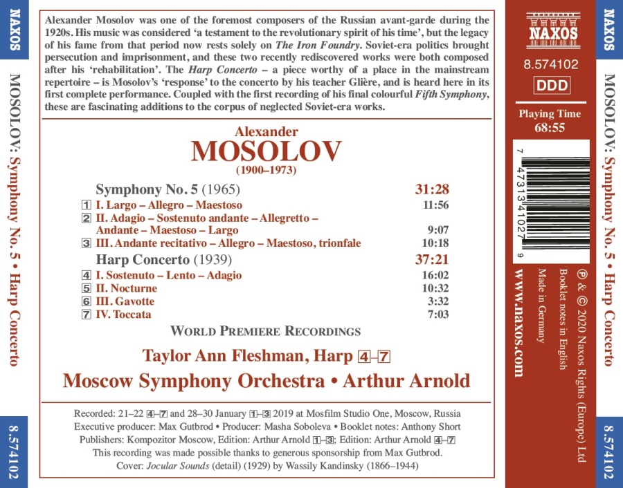 Mosolov: Symphony No. 5; Harp Concerto - slide-1