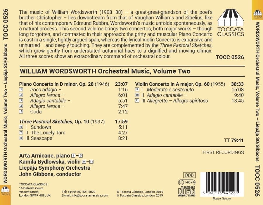 Wordsworth: Orchestral Music Vol. 2 - slide-1