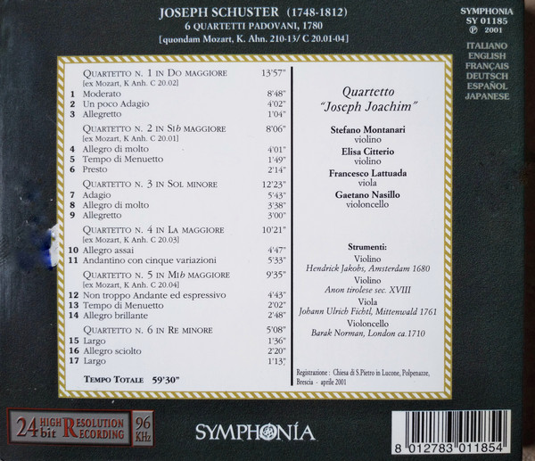 Schuster: 6 Quartetti Pado Vani - slide-1