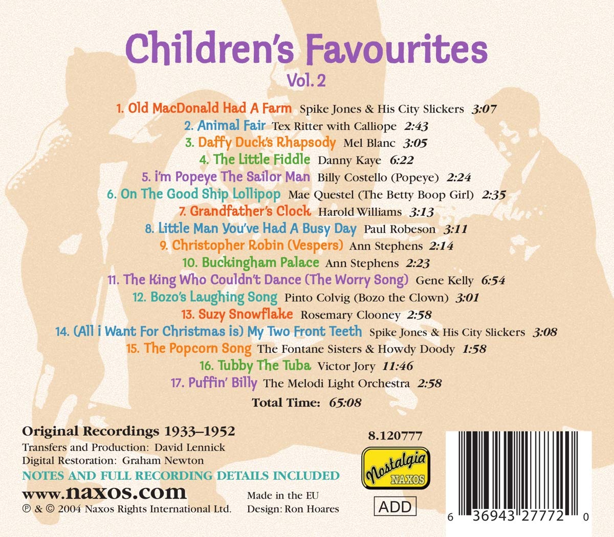 Various ‎– Children's Favourites Vol. 2 (Original Recordings 1933-1952 Digitally Remastered) - slide-1