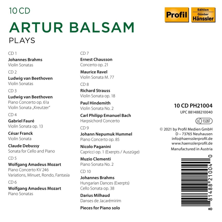 Artur Balsam plays - slide-1