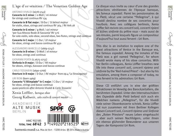 Concerto - Venice: The Golden Age - Vivaldi, Marcello, Porta, Tessarini & Rom - slide-1