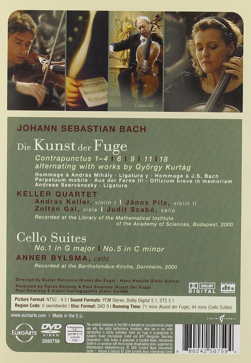 Bach: Der kunst der fuge, Cello Suites Nos. 1 And 5 - slide-1