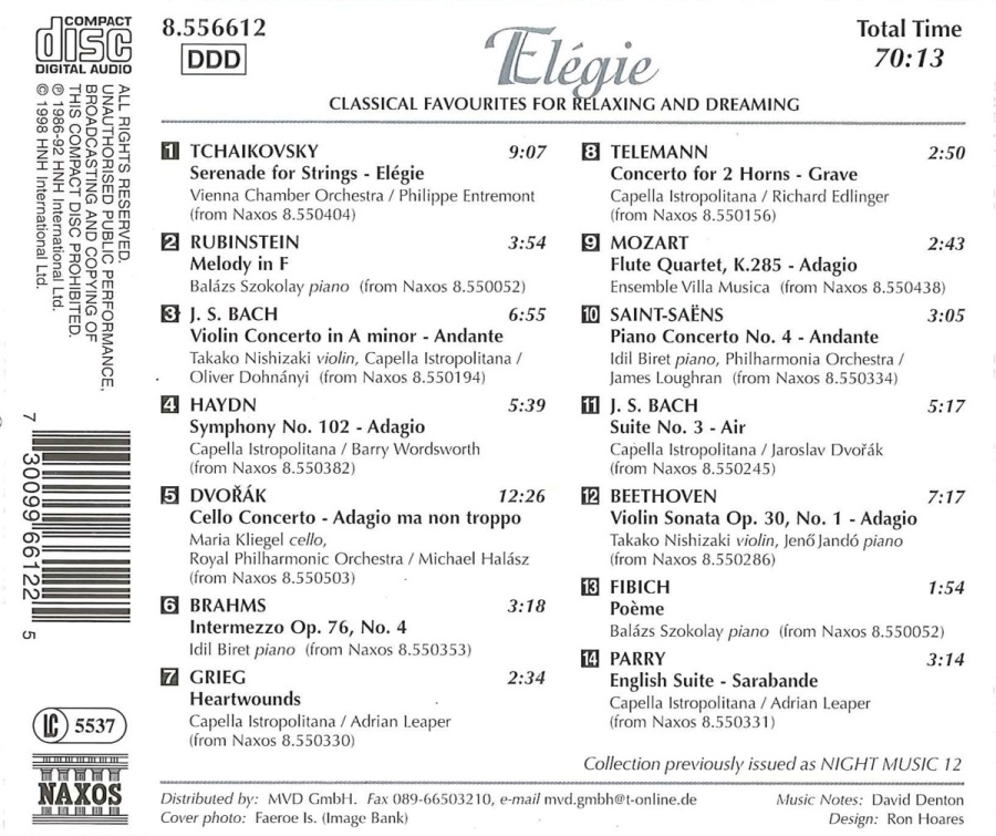 ELEGIE - Classical Favourites for Relaxing and Dreaming - slide-1