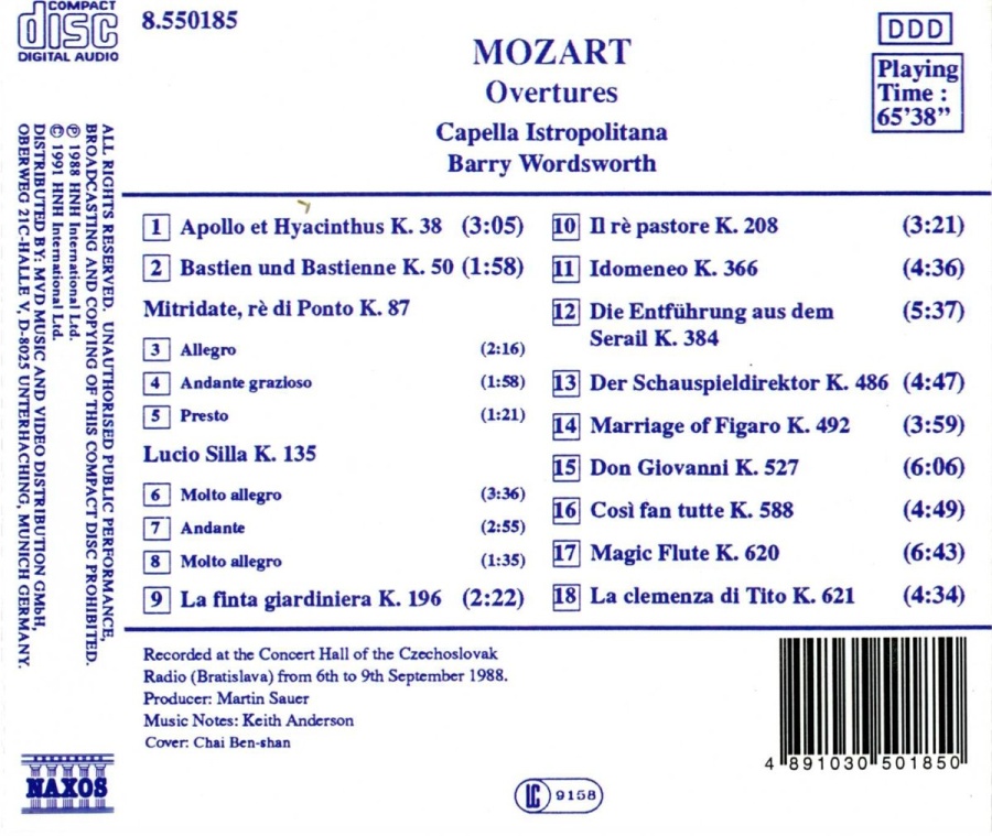 Mozart: Overtures - slide-1