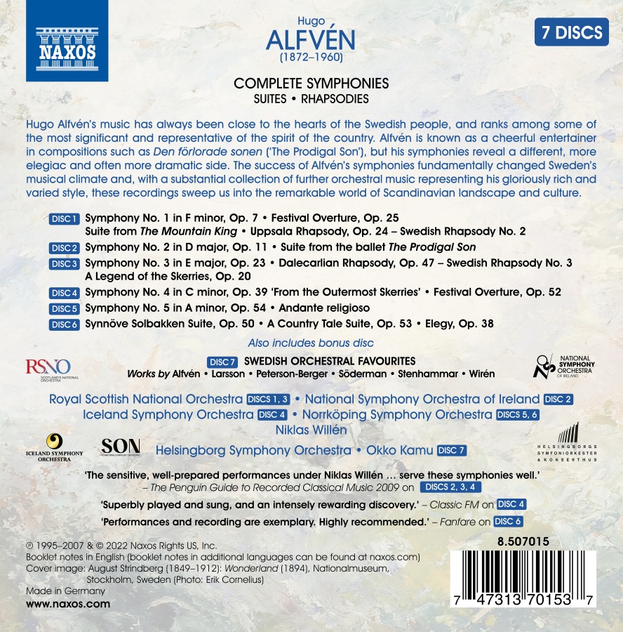 Alfven: Complete Symphonies; Suites; Rhapsodies - slide-1