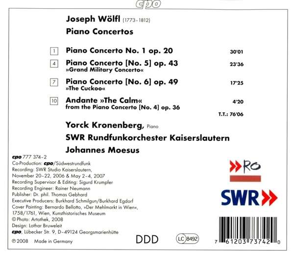 Wölfl,: Piano Concertos - slide-1