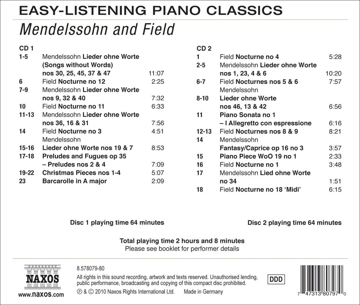 EASY-LISTENING PIANO CLASSICS - MENDELSSOHN - slide-1