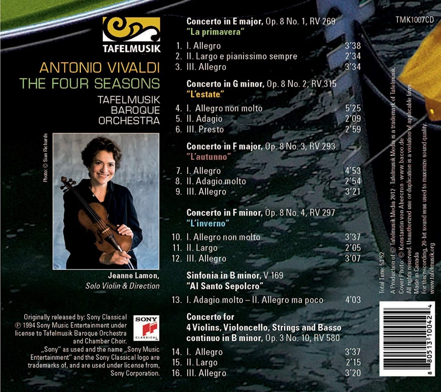 Vivaldi: Four Seasons, Sinfonia “Al Santo Sepolcro”, Concerto Op. 3 No. 10 - slide-1