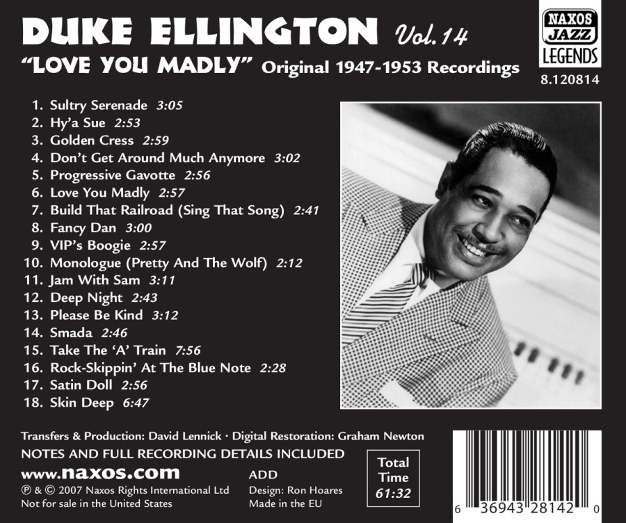 ELLINGTON Duke Vol. 14 - Love you Madly - slide-1