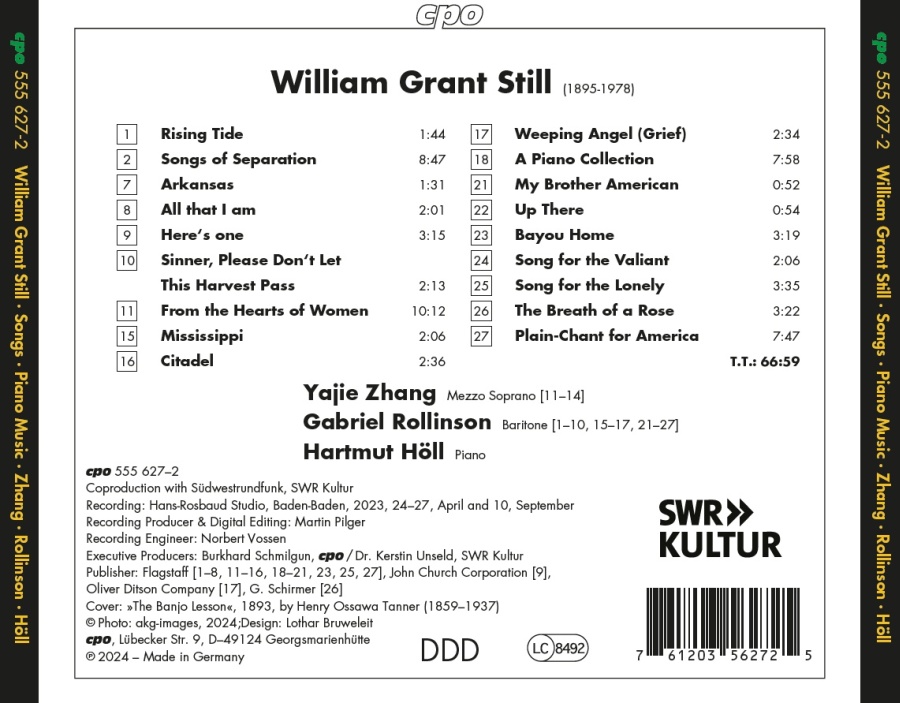 Grant Still: Songs and Piano Music - slide-1