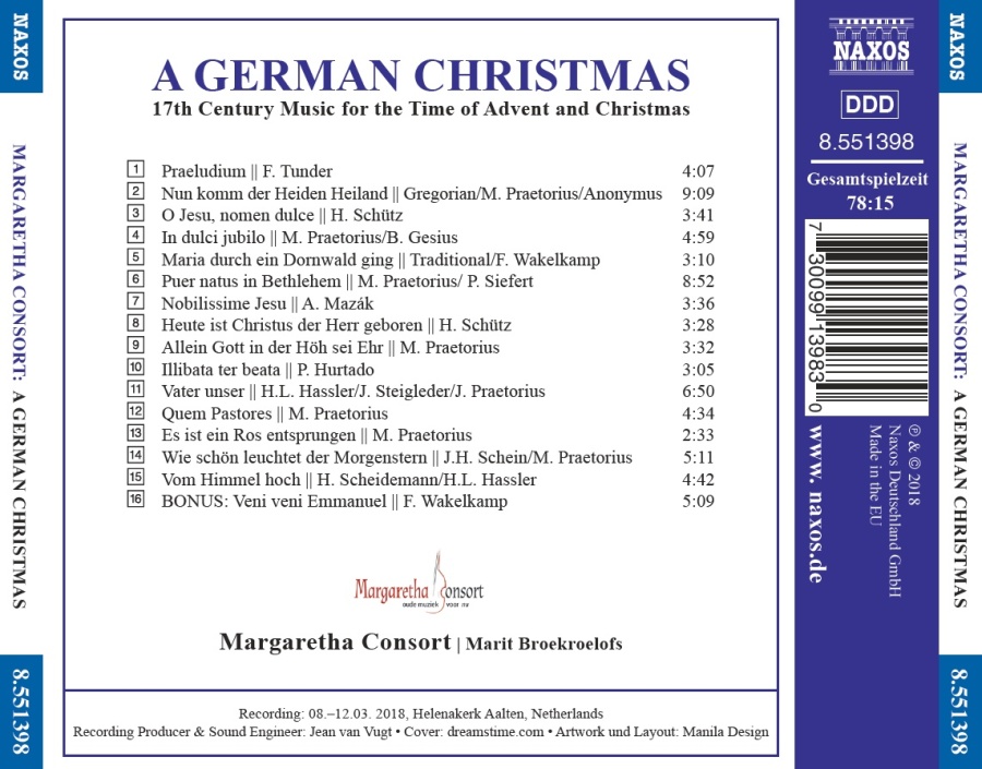 A German Christmas - 17th Century Music for the Time of Advent and Christmas - slide-1