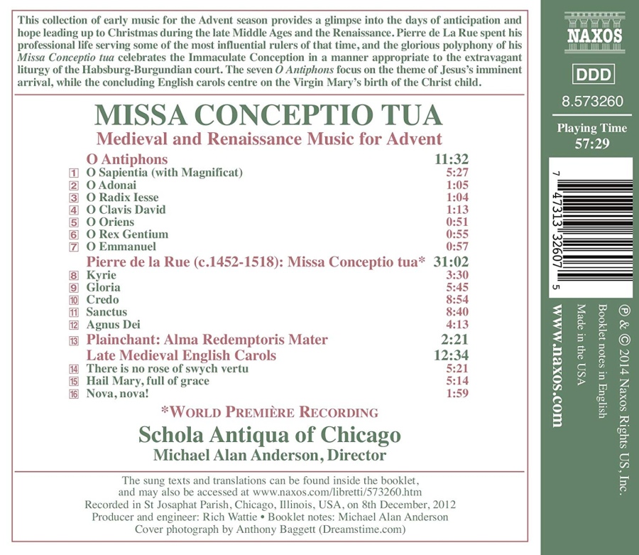 Missa Conceptio Tua, Medieval and Renaissance Music for Advent - slide-1