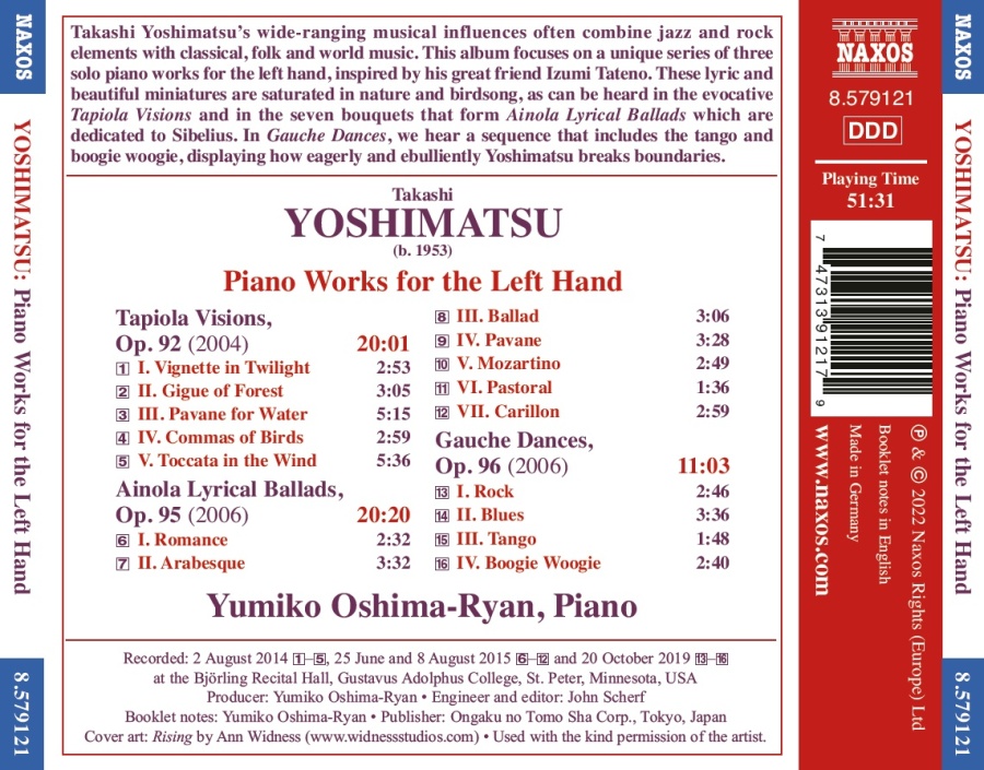 Yoshimatsu: Piano Works for the Left Hand - slide-1