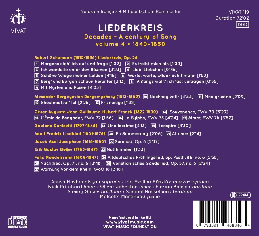 Liederkreis: Decades: A Century of Song, vol. 4 1840-1850 - slide-1