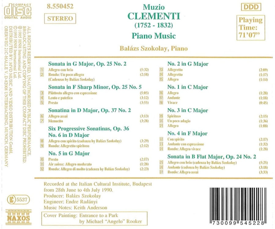 Clementi: Piano Sonatas, 6 Progressive Piano Sonatinas, Op. 36 - slide-1