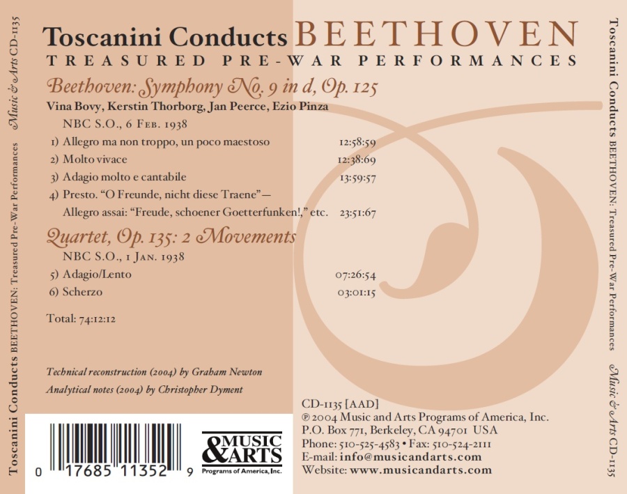 Beethoven: Symphony No. 9; Quartet Op. 135 - slide-1