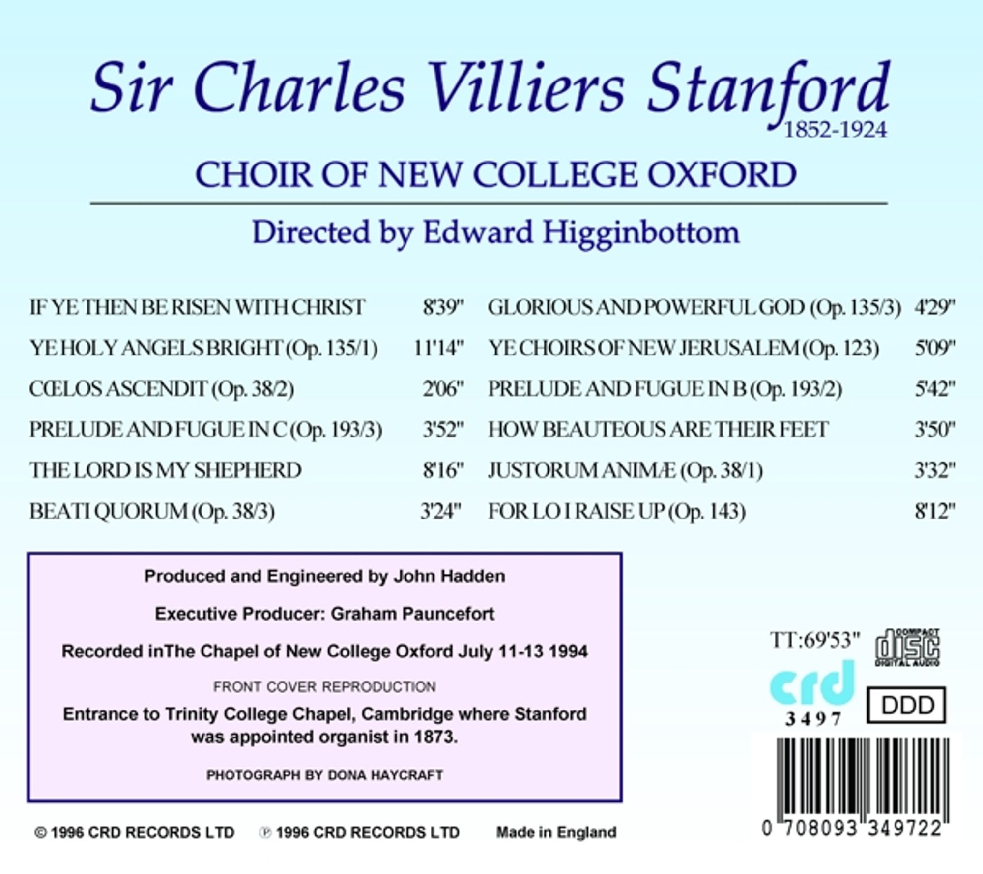 STANFORD: Anthems & Motets - slide-1