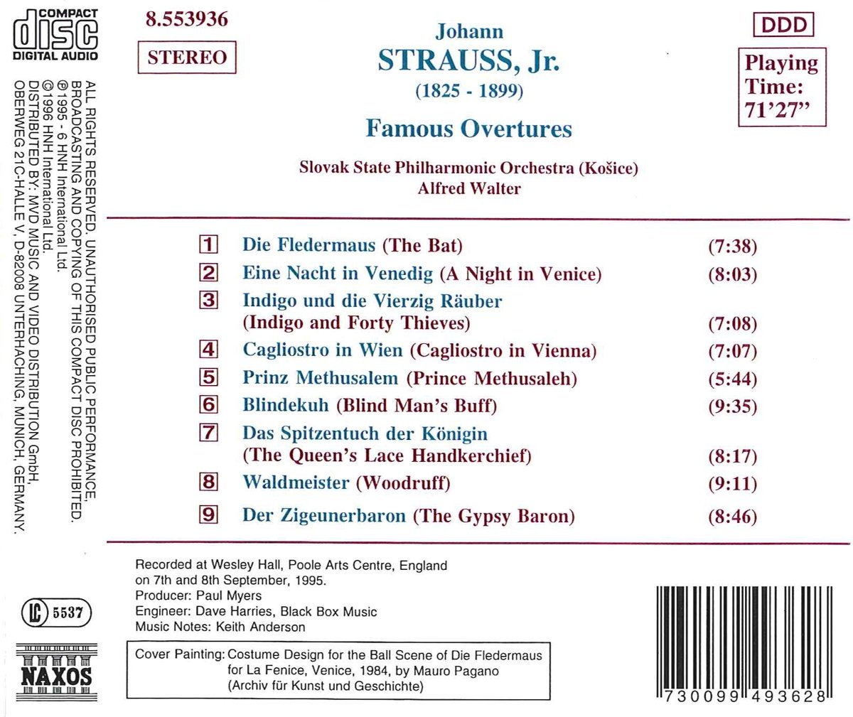 STRAUSS J. Jr.: Famous Overtures - slide-1