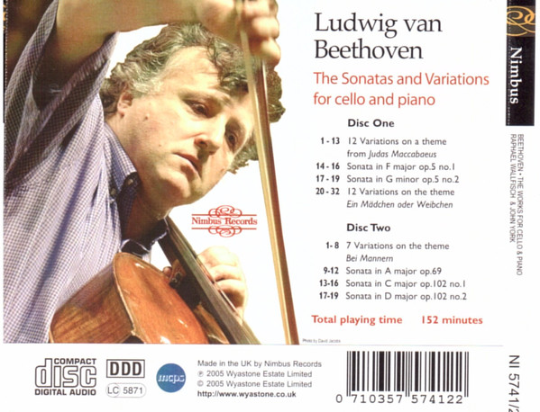 BEETHOVEN: Cello Sonatas & Variations - slide-1