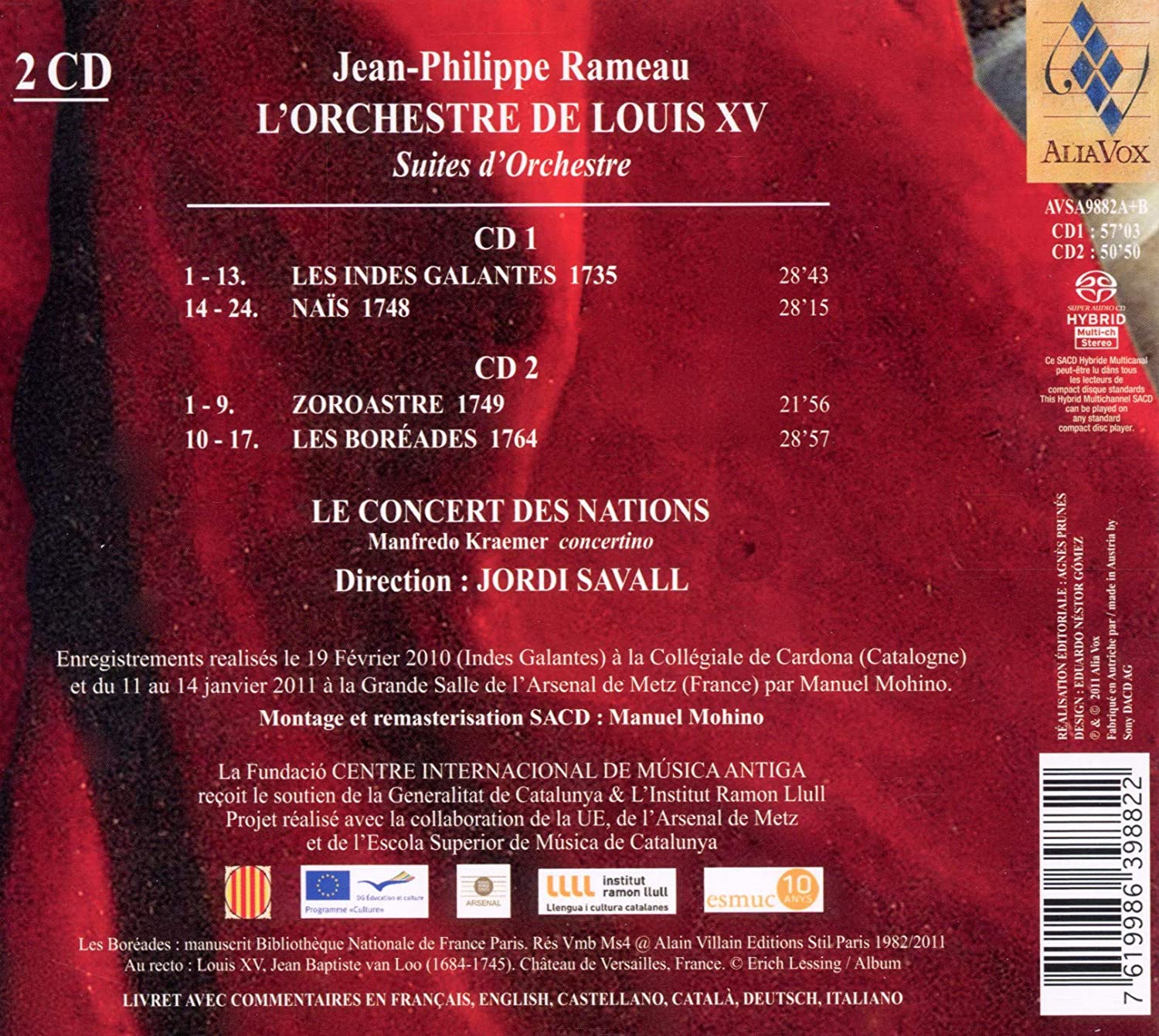 Rameau: L'Orchestre de Louis XV - suity orkiestrowe z oper Les Indes Galantes, Naïs, Zoroastre, Les Boréades - slide-1