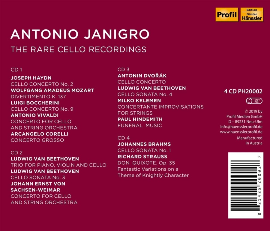 Antonio Janigro - The Rare Cello Recordings - slide-1