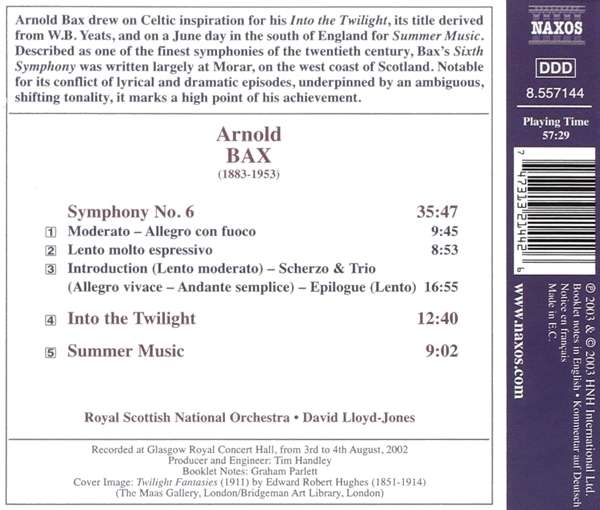 BAX: Symphony no. 6 - slide-1