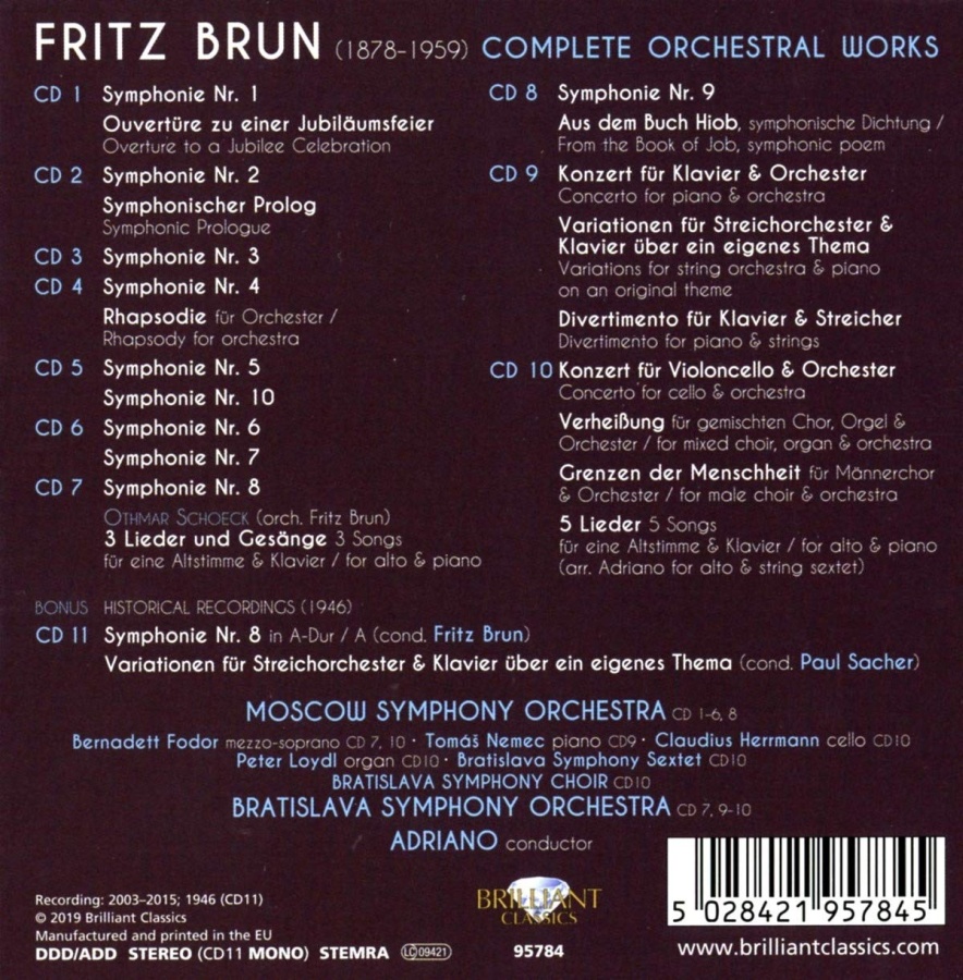 Brun: Complete Orchestral Works - slide-1