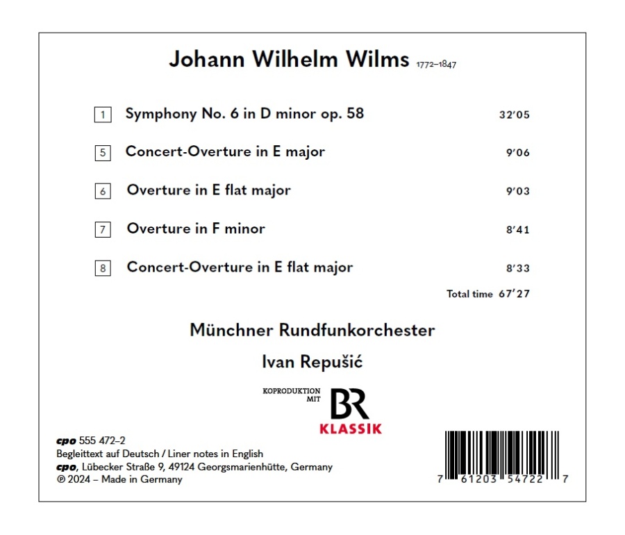 Wilms: Symphony No. 6; Overtures - slide-1