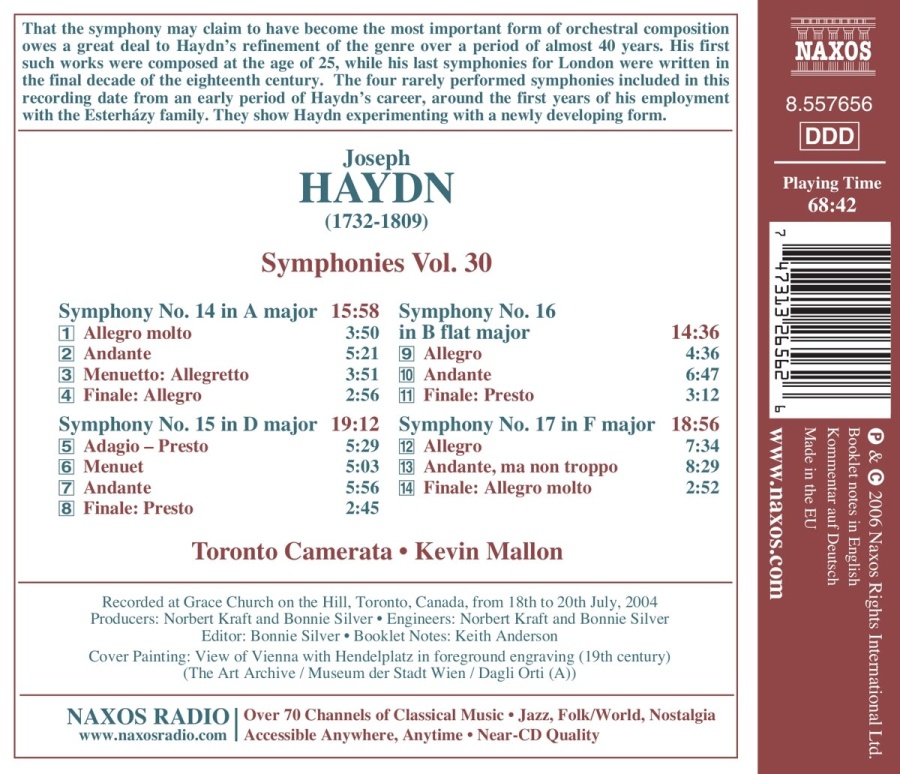 HAYDN: Symphonies (Nos. 14, 15, 16, 17) Vol. 30 - slide-1