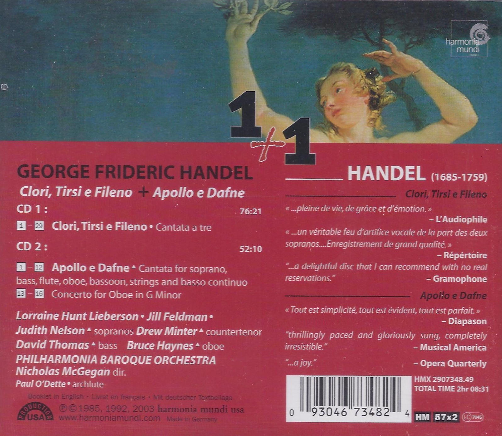 Handel: Clori, Tirsi e Fileno; Apollo e Dafne - slide-1