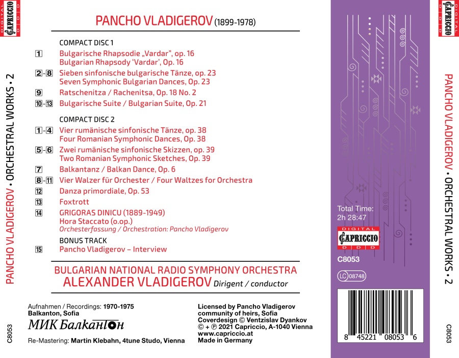 Vladigerov: Orchestral Works Vol. 2 - slide-1