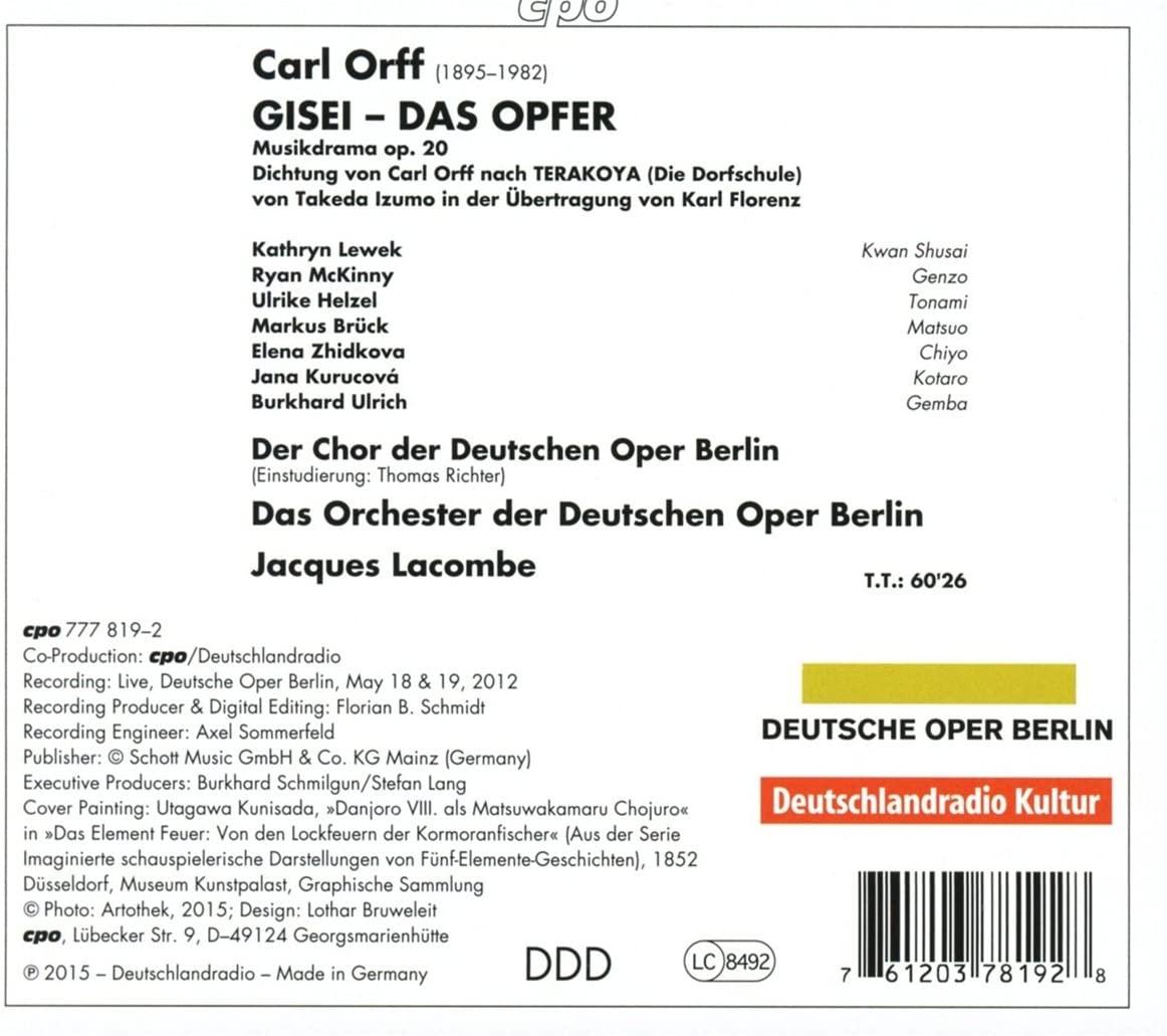 Orff: Gisei - Das Opfer, Musikdrama op. 20 - slide-1