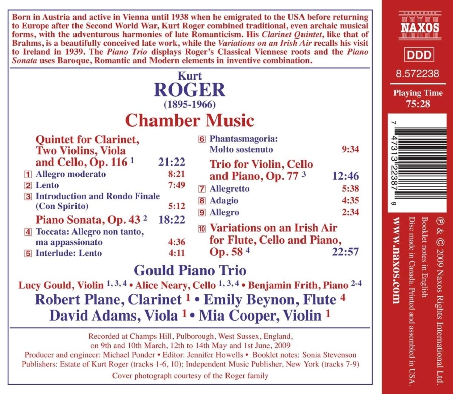 ROGER: Clarinet Quintet - slide-1