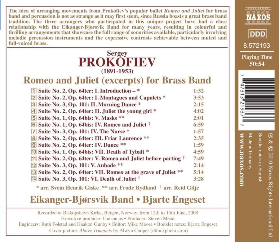 Prokofiev: Romeo and Juliet for Brass Band - slide-1