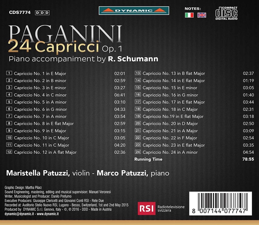 Paganini: 24 Capricci Op. 1 - slide-1