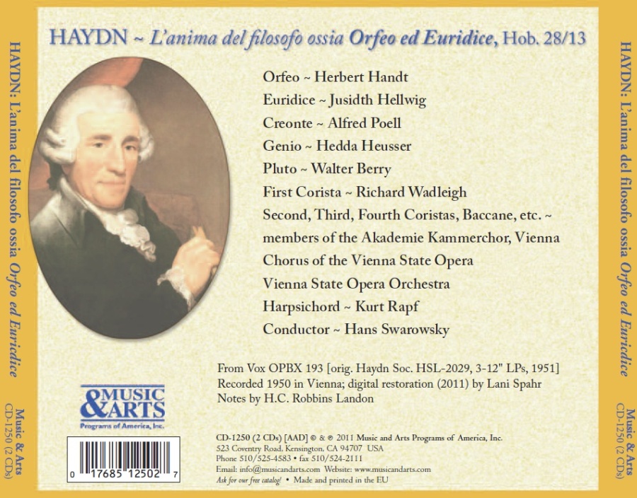 Haydn: Orfeo ed Euridice - slide-1