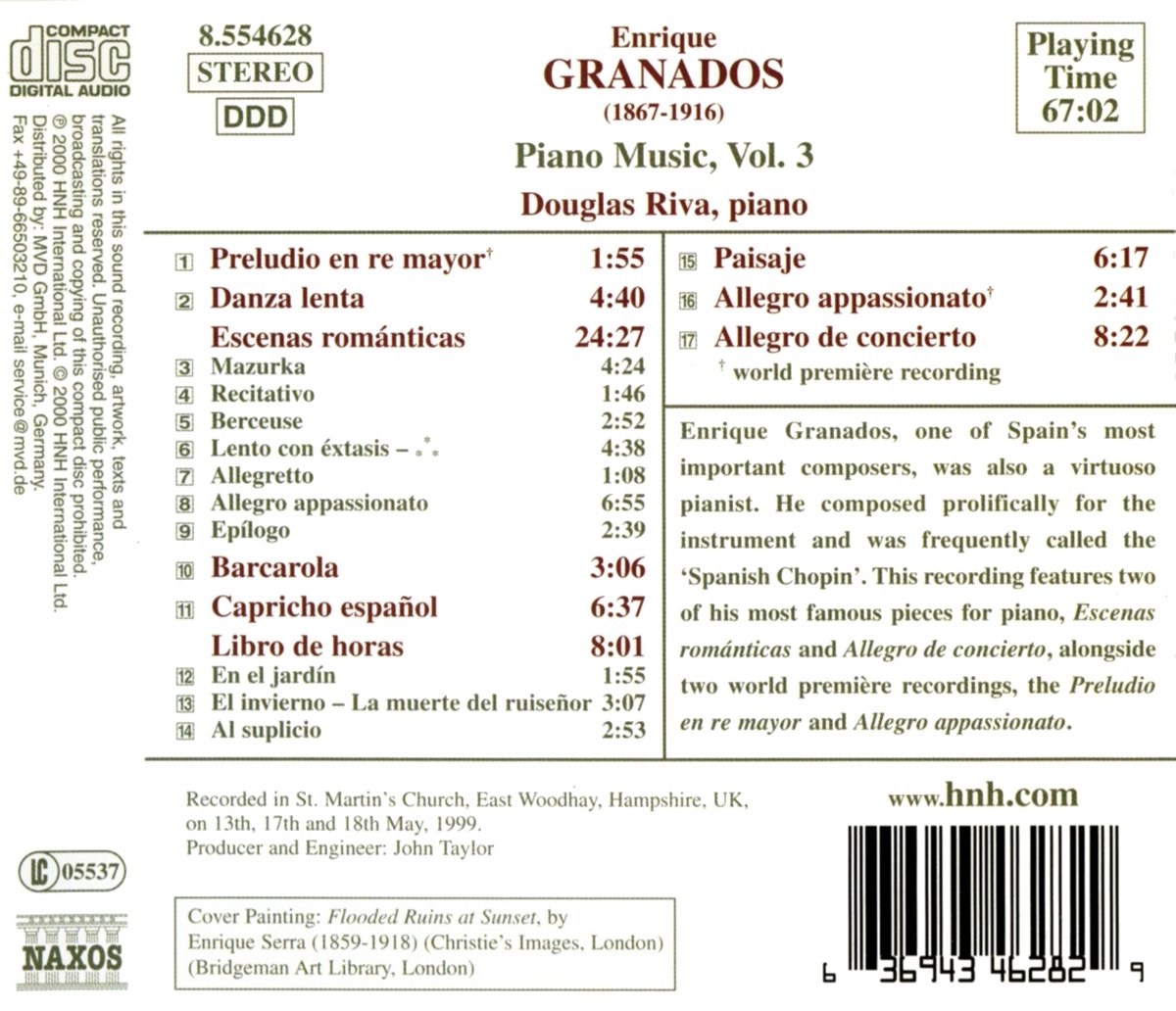 GRANADOS: Piano Music vol. 3 - slide-1