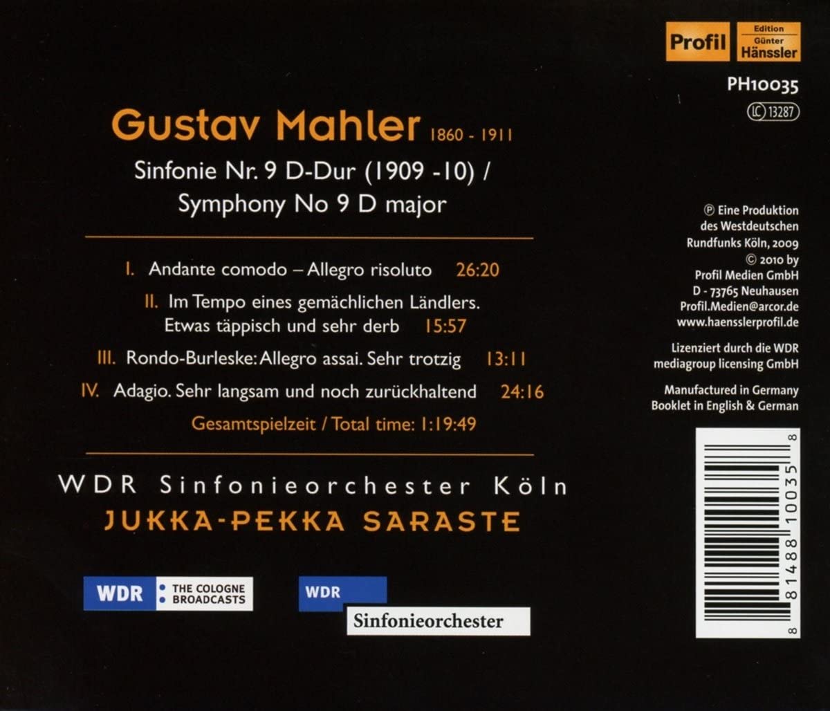 Mahler: Symphony no. 9 - slide-1