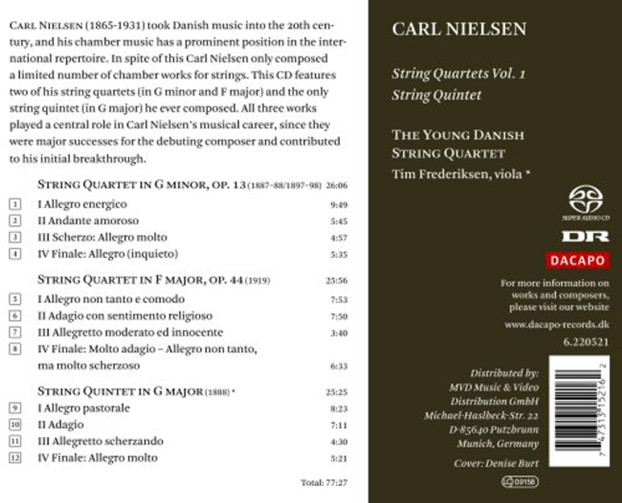 NIELSEN: String quartets vol. 1 - slide-1