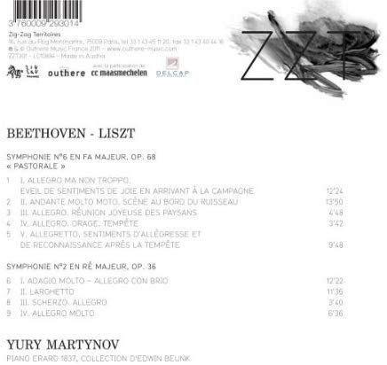 Beethoven, transcriptions by Franz Liszt: Symphonies Nos. 6 & 2 - slide-1