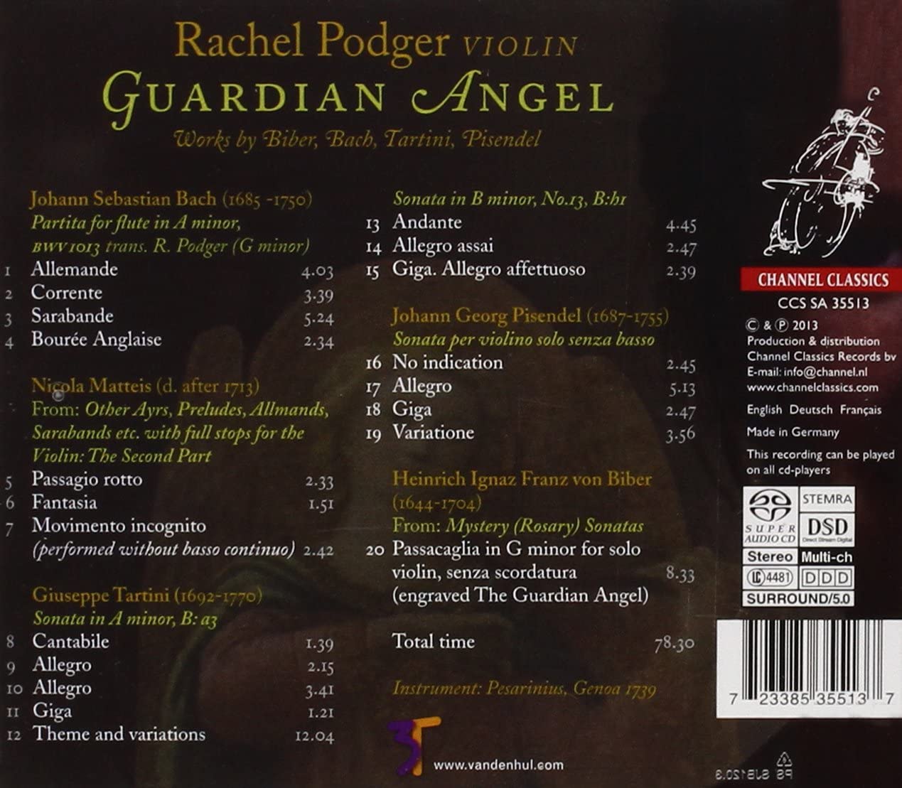 Guardian Angel - Biber / Bach / Tartini / Pisendel /Matteis - slide-1
