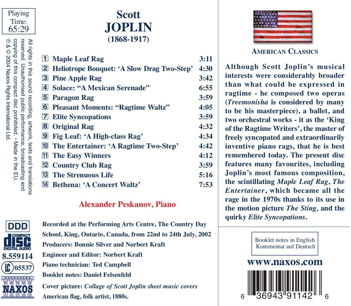 JOPLIN: Piano rags - slide-1