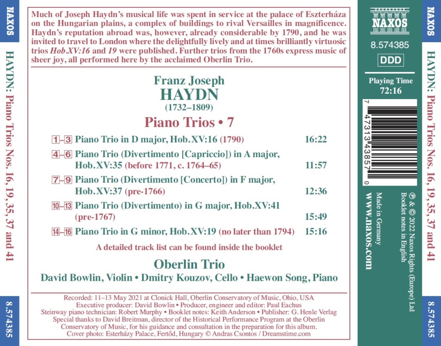 Haydn: Piano Trios Vol. 7 - slide-1