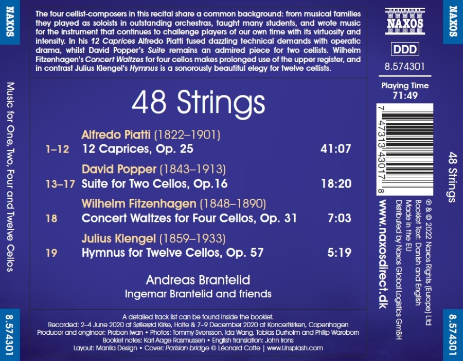 48 Strings - Music for One, Two, Four and Twelve Cellos - slide-1