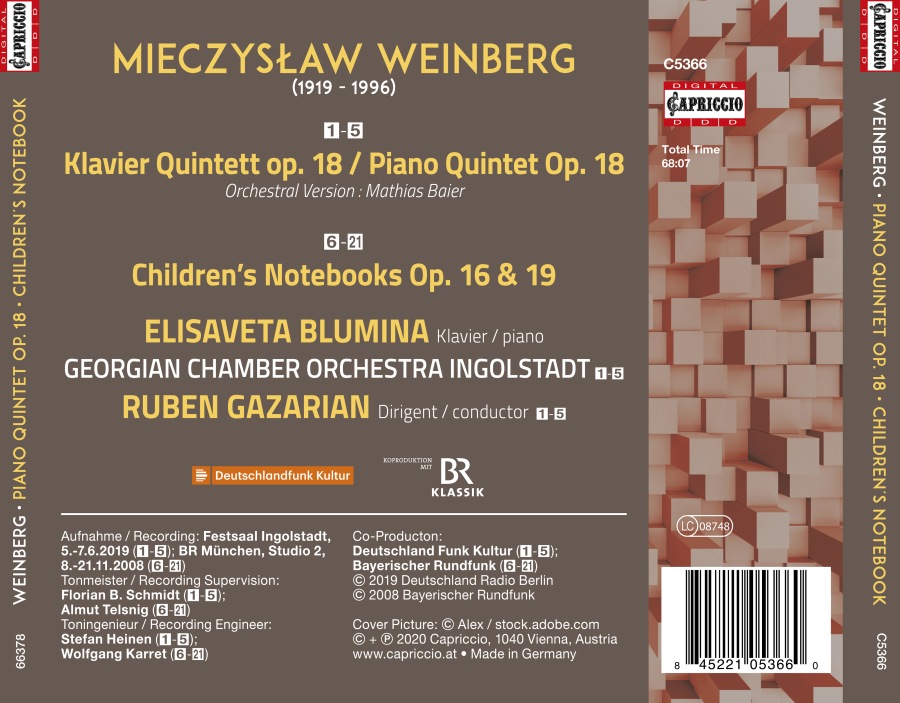 Weinberg: Piano Quintet op. 18; Children’s Notebook - slide-1