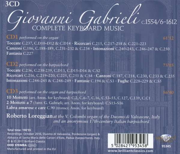 Gabrieli: Complete Keyboard Music - slide-1