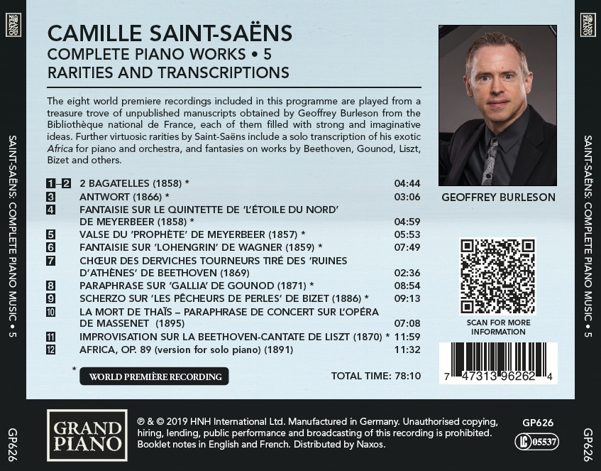 Saint-Saëns: Complete Piano Works Vol. 5 - slide-1